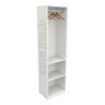 Guarda Roupa Closet Solteiro  Misto Prateleira M28 100% Mdf (closet, Loja) - Branco - 1