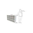 Ver imagem 2 de Armário Colmeia Horizontal M2 100%mdf Estante Prateleira