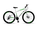 Ver imagem 1 de Bicicleta Mountain Bike Velox Aro 29 Freio Disco 21v Ello Cor:branco/verde