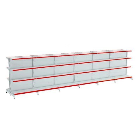 Gondola Centro 142 Amapa Flex Kit 6 Metros Branco Pe Vm - Amapá