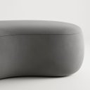 Ver imagem 3 de Puff Feijão Orgânico Moderno 100cm Escultural Suede Curvo