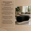 Ver imagem 5 de Puff Feijão Orgânico Moderno 100cm Escultural Suede Curvo