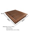 Ver imagem 4 de Cama Queen sob Medida Nn 162cmx200cm 100% Mdf Casa Lar Cor:nogueira Cadiz