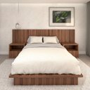 Ver imagem 3 de Cama Queen sob Medida Nn 162cmx200cm 100% Mdf Casa Lar Cor:nogueira Cadiz