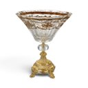 Ver imagem 3 de Centro de Mesa Decorativo em Cristal e Dourado a: 30cm D: 26cm