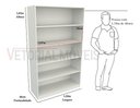 Ver imagem 2 de Guarda Roupa Closet Solteiro Prateleira Multiuso M11 100% Mdf ( Vitrine Closet) - Branco