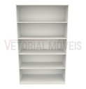 Ver imagem 3 de Guarda Roupa Closet Solteiro Prateleira Multiuso M11 100% Mdf ( Vitrine Closet) - Branco
