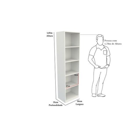 Armário Prateleira M7 100% Mdf (roupas, Brinquedos, Livros)