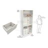 Armário Misto Gaveta Arara M17 100% Mdf Closet Loja Roupa - Branco - 2