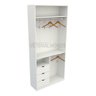 Armário Misto Gaveta Arara M17 100% Mdf Closet Loja Roupa - Branco - 1