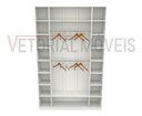 Ver imagem 3 de Armário Colmeia Cabideiro M5 100% Mdf Closet Loja Expositor - Branco