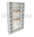Ver imagem 4 de Armário Colmeia Cabideiro M5 100% Mdf Closet Loja Expositor - Branco