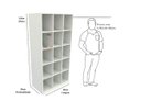 Ver imagem 1 de Armário Colmeia M6 100% Mdf Organizador Estante Prateleira