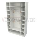 Ver imagem 2 de Armário Colmeia Cabideiro M17 100%mdf (closet Expositor) - Branco