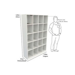 Armário Colmeia M10 100%mdf Organizador, Estante, Prateleira - 2