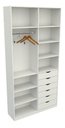 Ver imagem 1 de Armário Arara Gaveta Verônica M13 100% Mdf Sapato Roupa - Branco