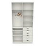 Armário Arara Gaveta Verônica M13 100% Mdf Sapato Roupa - Branco - 3