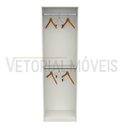 Ver imagem 3 de Armário Colmeia Mirela M40 100% Mdf (closet Lojas Expositor) - Branco