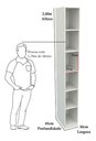 Ver imagem 1 de Armário Colmeia Eloisa M16 100% Mdf (closet Lojas Expositor) - Branco