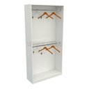 Ver imagem 3 de Armário Arara Dupla M21 100% Mdf (closet Lojas Organizador) - Branco