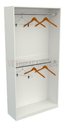 Ver imagem 3 de Armário Arara Dupla M21 100% Mdf (closet Lojas Organizador) - Branco