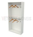 Ver imagem 4 de Armário Arara Dupla M21 100% Mdf (closet Lojas Organizador) - Branco