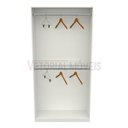 Ver imagem 1 de Armário Arara Dupla M21 100% Mdf (closet Lojas Organizador) - Branco