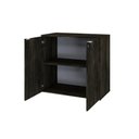 Ver imagem 6 de Armário Baixo com 02 Portas 75x80x42cm Wlab80 Carvalho Dark Branco