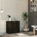 Ver imagem 3 de Armário Baixo com 02 Portas 75x80x42cm Wlab80 Carvalho Dark Branco