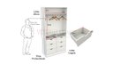 Ver imagem 1 de Guarda Roupa Closet Solteiro misto M56 closet loja roupeiro
