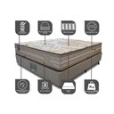 Ver imagem 3 de Cama Box Casal Colchão Pillow In + Box 138x188x72 Molas Ensacadas Cama inBox Duo Linem Bege