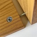 Ver imagem 4 de Buffet Bend 180 cm Porta Sextavada Incolar Musgo com Pé Preto