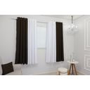 Ver imagem 1 de Cortina Duo Oxford 600x180 Duas Cores Sala/quarto Para Varão:Marrom