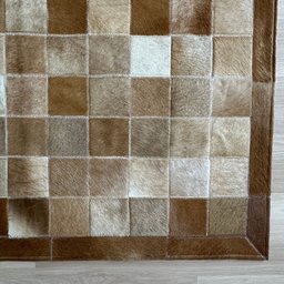 Tapete de Couro Tons Caramelo 200x250 Quadriculado - 3