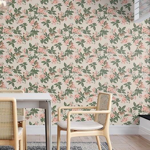 Papel de Parede Vinílico Contemporâneo Romântico 4112 - Tam: 10 Metros Papel de Parede Vinílico - 2