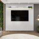 Ver imagem 1 de Painel Ripado para TV até 75 Polegadas com LED MDF 250CMX240CM Trento