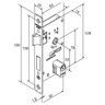 Fechadura Larga Externa Pado 725 Latão Inox - 2