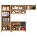 Ver imagem 2 de Cozinha Modulada Paola Composição 3 Carvalho Dakar Grafite - Aramóveis