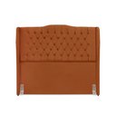 Ver imagem 2 de Cabeceira de Cama Box Queen 160 Cm Dubai Premium - Veludo Terra Cota