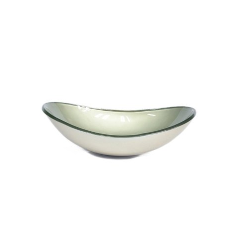 CUBA DE VIDRO OVAL 47CM CHAMPANHE