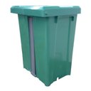 Ver imagem 2 de Cesto Quadrado Com Pedal 15 Litros P15:Verde