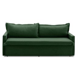 Sofá sem Caixa Retrátil e Reclinável 1,85m com Molas Luzia Linho Verde Madelina Decor - 6