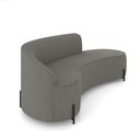 Ver imagem 6 de Sofá 4 Lugares Orgânico 220cm Pé Ferro Preto Morgan Suede D03 - D’Rossi