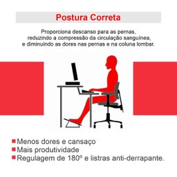 Apoio Para Os Pés Com Antiderrapante E Ângulo De Ajuste - 4