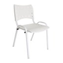 Ver imagem 4 de Kit 6 Cadeiras ISO Brancas Ecomhome para Recepção e Consultório Base Branca