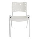 Ver imagem 3 de Kit 6 Cadeiras ISO Brancas Ecomhome para Recepção e Consultório Base Branca
