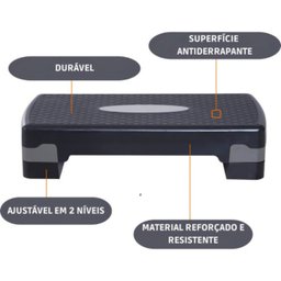 Step Aeróbico Antiderrapante Ajustável para Treino Cardiovascular e Fitness em Casa - 4