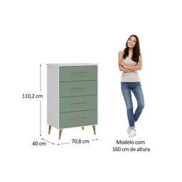 Cômoda para Quarto Infantil Magia Espresso Móveis - 3