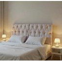 Ver imagem 1 de Cabeceira Cama Box Solteiro Bia 140 X55cm Suspensa Retangular - Branco Courino