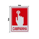 Ver imagem 2 de Combo 6 Placas De Sinalização Campainha 10x15 Acesso - S-235 F9e